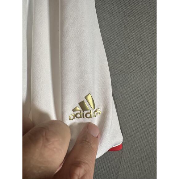 Adidas USA Golf Polo Shirt Mens XL White Navy Red Olympic Team NWT Performance - Picture 3 of 7